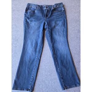 Talbots Women's Heritage Ankle Jean Plus Size 18W Medium Wash (38x28.5)